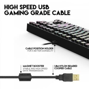 Alternative view of Fantech MK885 Optimax Full Size Edition RGB Mechanical Keyboard