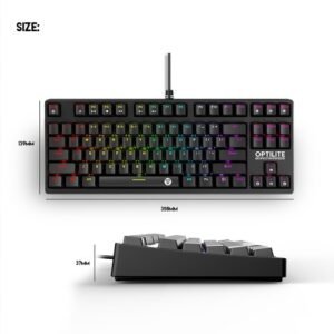 Alternative view of Fantech MK872 Optilite Tournament Edition RGB Mechanical Keyboard
