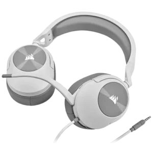 Alternative view of Corsair HS55 Stereo 3.5mm Wired Gaming Headphone White