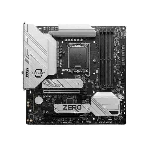 MSI B760M PROJECT ZERO m-ATX Motherboard - Image 2