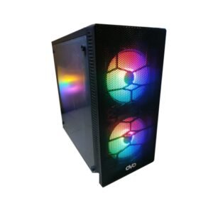OVO 2802 MID TOWER GAMING RGB CASE WITH 450W PSU