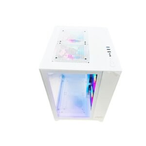 Alternative view of OVO SEAVIEW FH-919 MINI RGB GAMING CASE (WHITE)